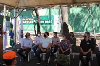 Autoridades municipais e estaduais participam de evento de reabertura do Parque Ferno Dias