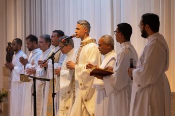 A Missa foi realizada no Cento de Espiritualidade Jesus Po da Vida