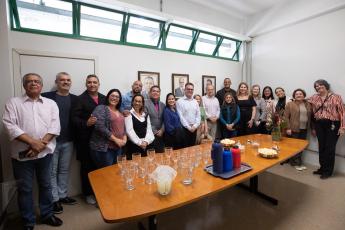 Solenidade reuniu professores, funcionrios e familiares do homenageado